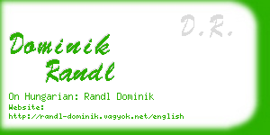 dominik randl business card